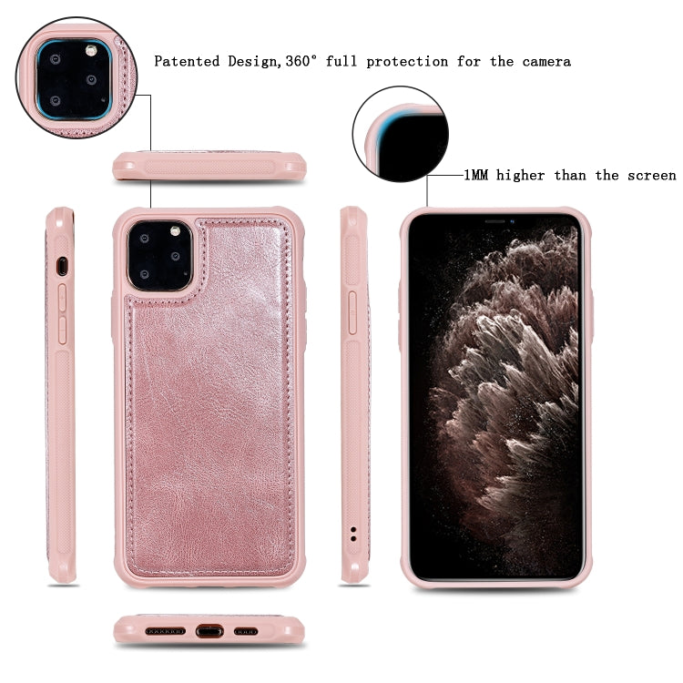 For iPhone 11 Pro Max Retro Multifunctional Horizontal Flip PU Leather Case with Card Slot & Holder & Wallet & Photo Frame