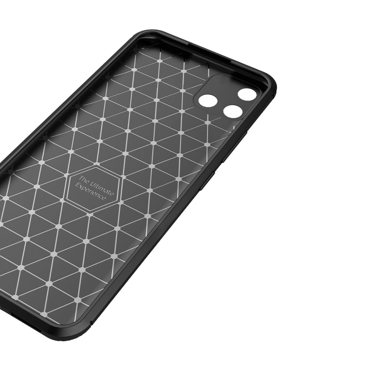 For OPPO A16K Carbon Fiber Texture Shockproof TPU Phone Case