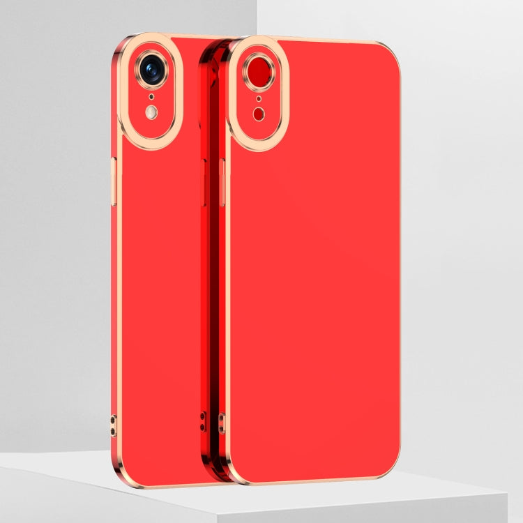 For iPhone XR 6D Electroplated TPU Phone Case
