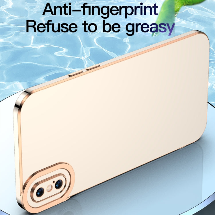 For iPhone XR 6D Electroplated TPU Phone Case