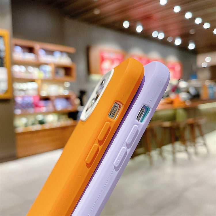 For iPhone 13 mini 3 In 1 PC + TPU Solid Color Phone Case