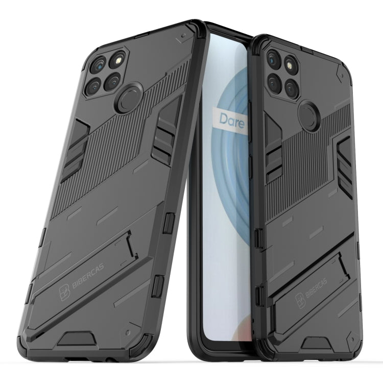 For OPPO Realme C21Y Punk Armor 2 in 1 PC + TPU Shockproof Phone Case