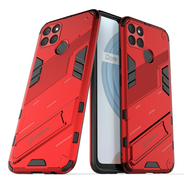 For OPPO Realme C21Y Punk Armor 2 in 1 PC + TPU Shockproof Phone Case