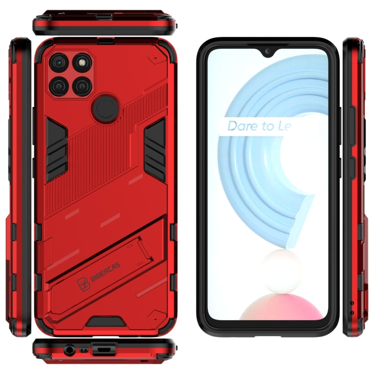 For OPPO Realme C21Y Punk Armor 2 in 1 PC + TPU Shockproof Phone Case