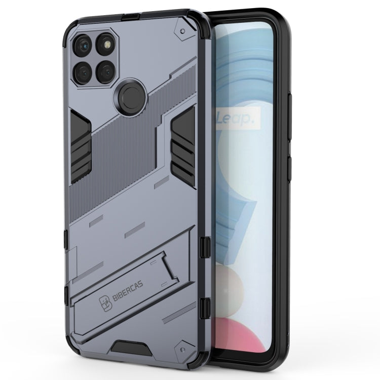 For OPPO Realme C21Y Punk Armor 2 in 1 PC + TPU Shockproof Phone Case