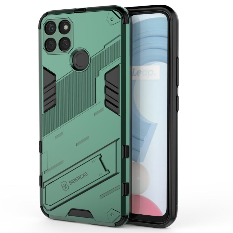 For OPPO Realme C21Y Punk Armor 2 in 1 PC + TPU Shockproof Phone Case
