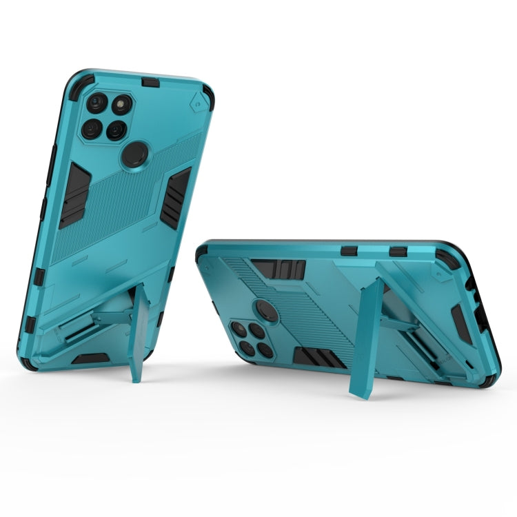 For OPPO Realme C21Y Punk Armor 2 in 1 PC + TPU Shockproof Phone Case