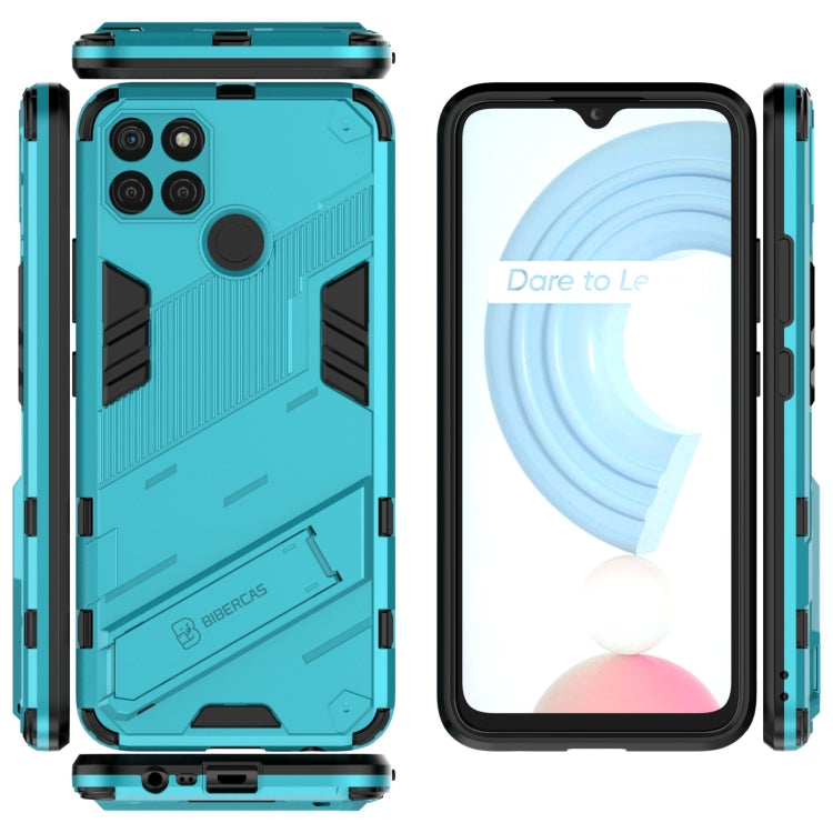 For OPPO Realme C21Y Punk Armor 2 in 1 PC + TPU Shockproof Phone Case