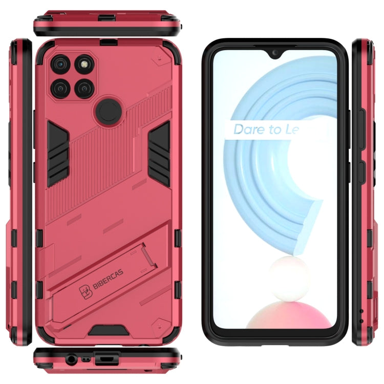 For OPPO Realme C21Y Punk Armor 2 in 1 PC + TPU Shockproof Phone Case
