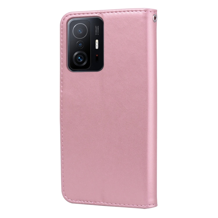 For Xiaomi 11T Rose Embossed Leather Phone Case
