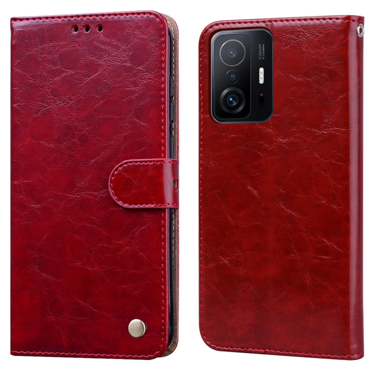 For Xiaomi Mi 11T Oil Wax Texture Leather Phone Case