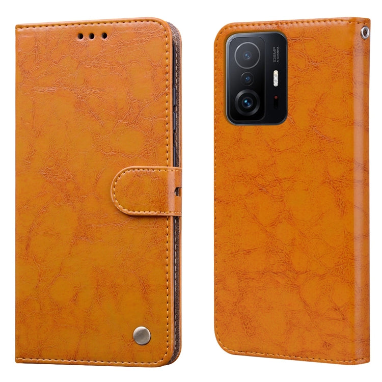 For Xiaomi Mi 11T Oil Wax Texture Leather Phone Case