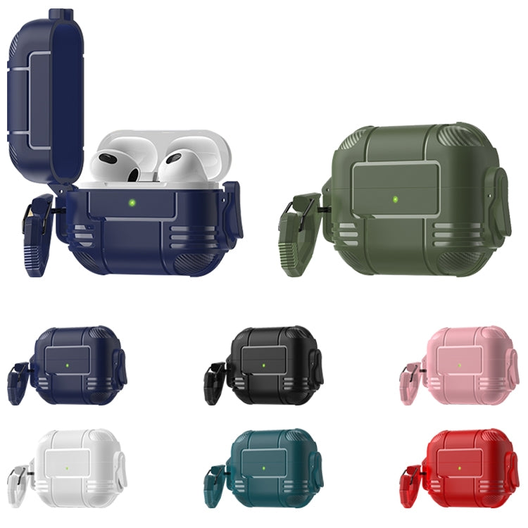 Traveler Earphone Protective Case with Hook & Lock Shell For AirPods 3