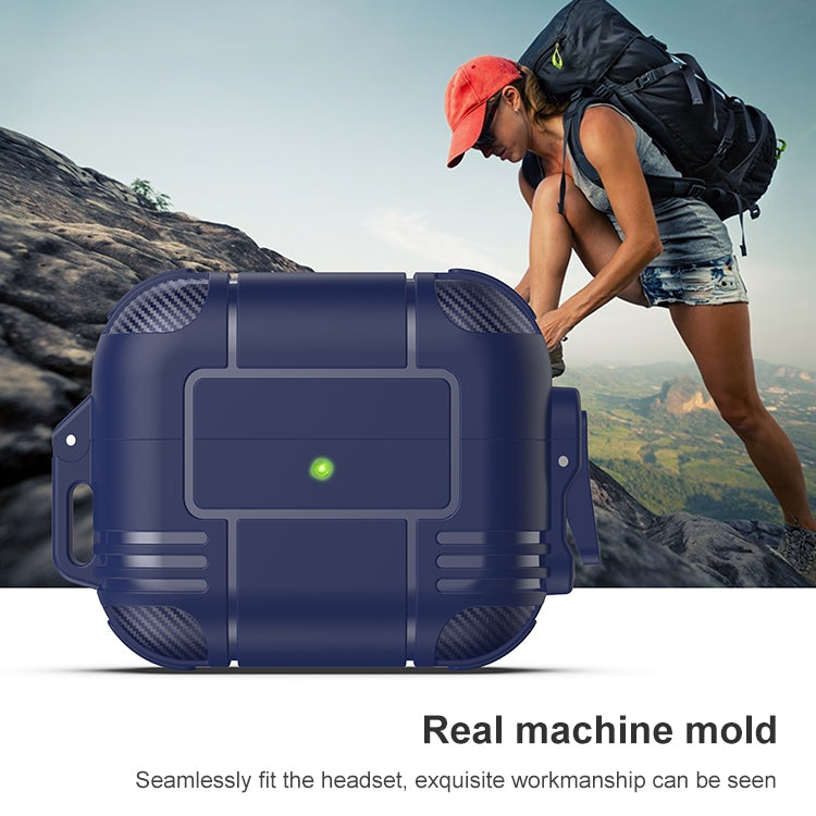 Traveler Earphone Protective Case with Hook & Lock Shell For AirPods 3