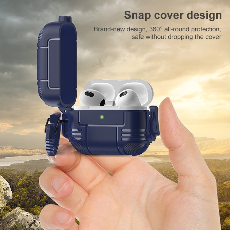 Traveler Earphone Protective Case with Hook & Lock Shell For AirPods 3