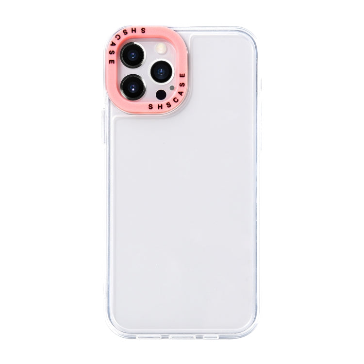For iPhone 13 mini Color Contrast Lens Frame Transparent TPU Phone Case