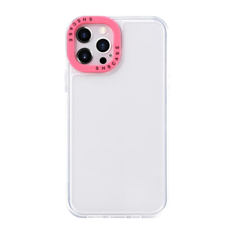 For iPhone 13 Pro Color Contrast Lens Frame Transparent TPU Phone Case