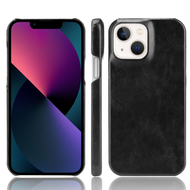 For iPhone 13 mini Litchi Leather PC Phone Case