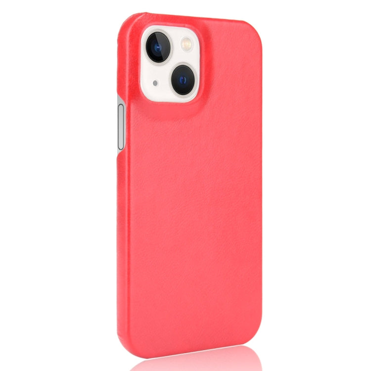 For iPhone 13 mini Litchi Leather PC Phone Case