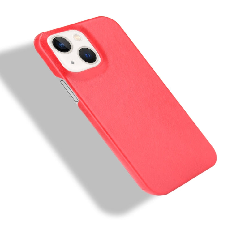 For iPhone 13 mini Litchi Leather PC Phone Case