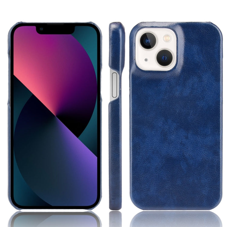 For iPhone 13 mini Litchi Leather PC Phone Case