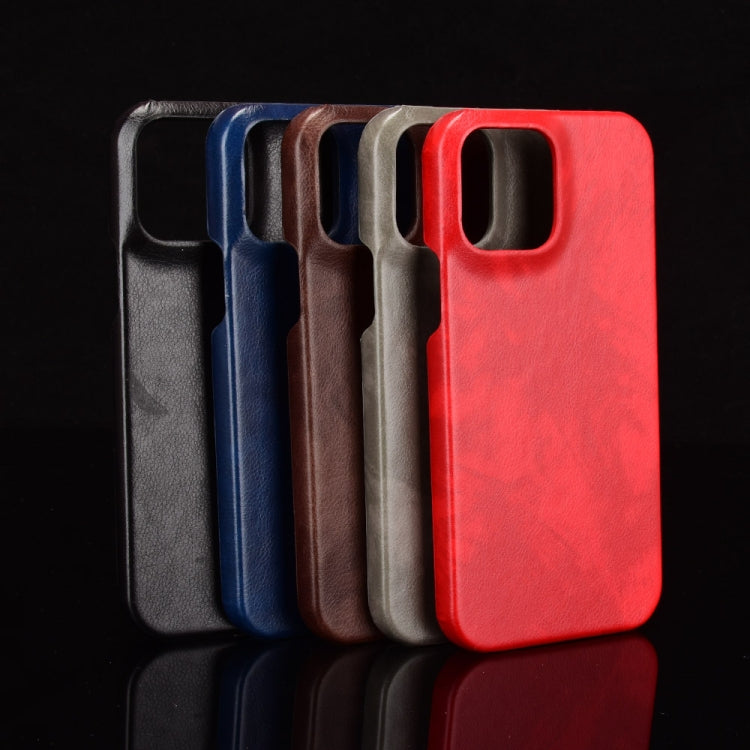 For iPhone 13 mini Litchi Leather PC Phone Case