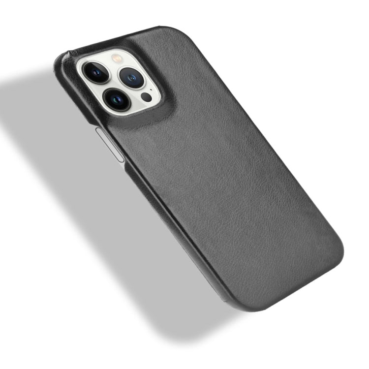 For iPhone 13 Pro Max Litchi Leather PC Phone Case