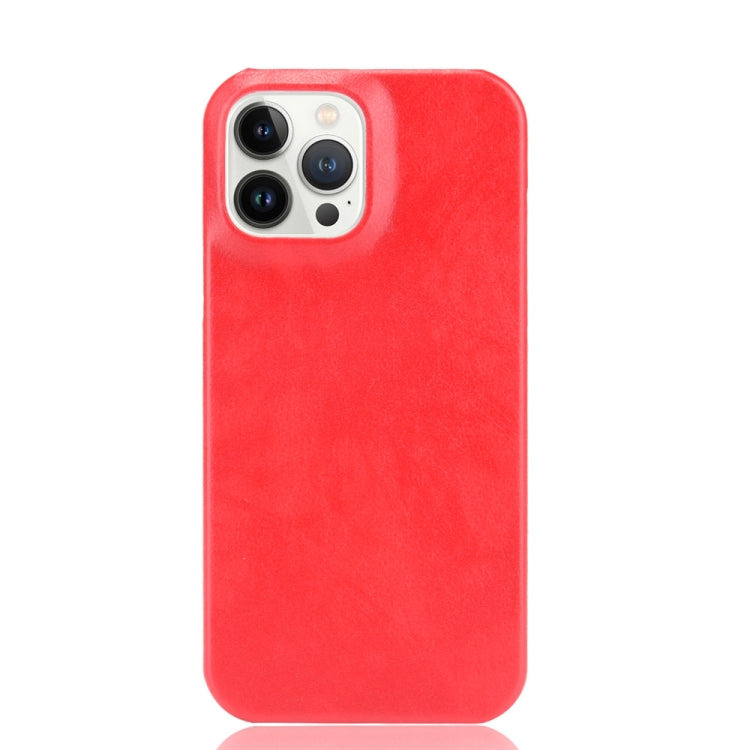 For iPhone 13 Pro Max Litchi Leather PC Phone Case
