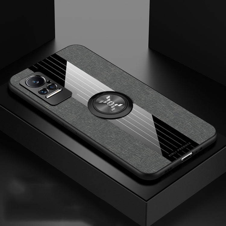 For Xiaomi Civi XINLI Stitching Cloth Texture TPU Phone Case with Ring Holder