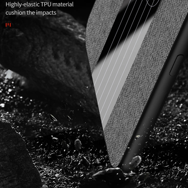 For Xiaomi Mi Note 10 Lite XINLI Stitching Cloth Texture TPU Phone Case