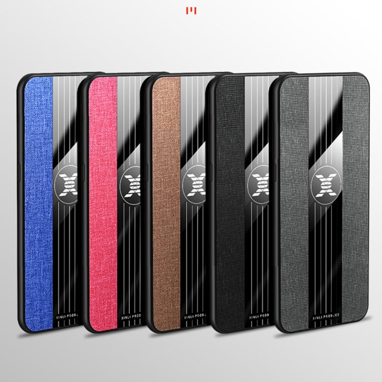 For Xiaomi Mi Note 10 Lite XINLI Stitching Cloth Texture TPU Phone Case