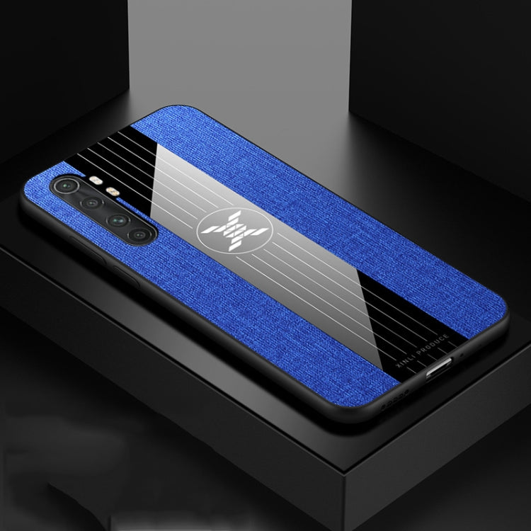 For Xiaomi Mi Note 10 Lite XINLI Stitching Cloth Texture TPU Phone Case