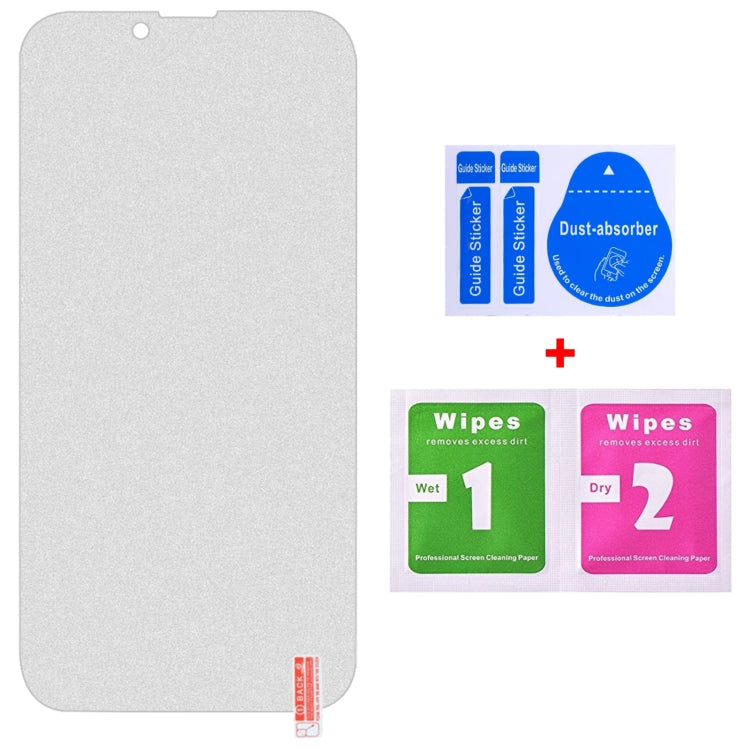 For iPhone 13 Pro Max 10pcs Transparent Frosted Full Screen Tempered Glass Film