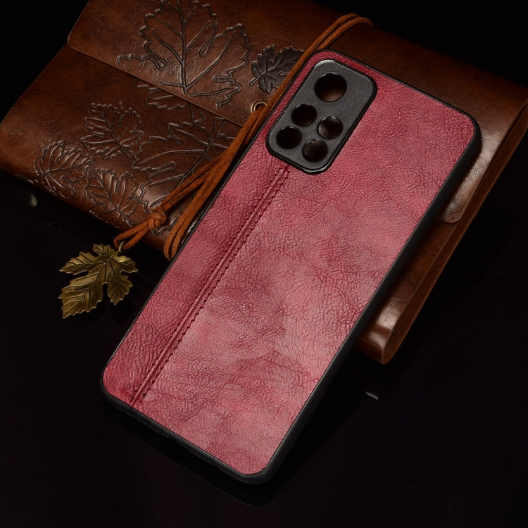 For Xiaomi Redmi Note 11 5G Sewing Cow Pattern Skin Phone Case