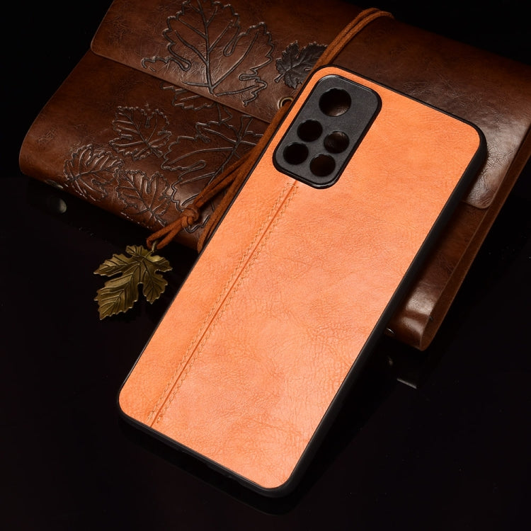 For Xiaomi Redmi Note 11 5G Sewing Cow Pattern Skin Phone Case