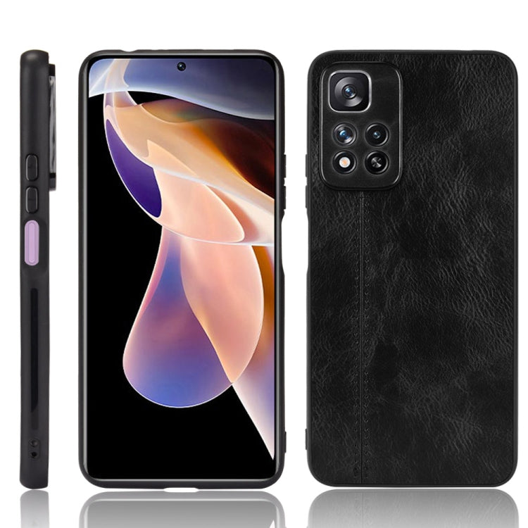 For Xiaomi Redmi Note 11 Pro Sewing Cow Pattern Skin Phone Case