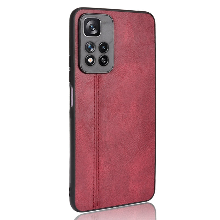 For Xiaomi Redmi Note 11 Pro Sewing Cow Pattern Skin Phone Case