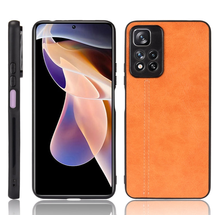 For Xiaomi Redmi Note 11 Pro Sewing Cow Pattern Skin Phone Case