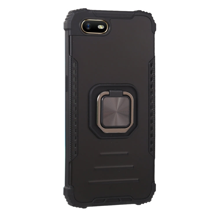 For OPPO A1k Aluminum Alloy + TPU Phone Case with Lanyard