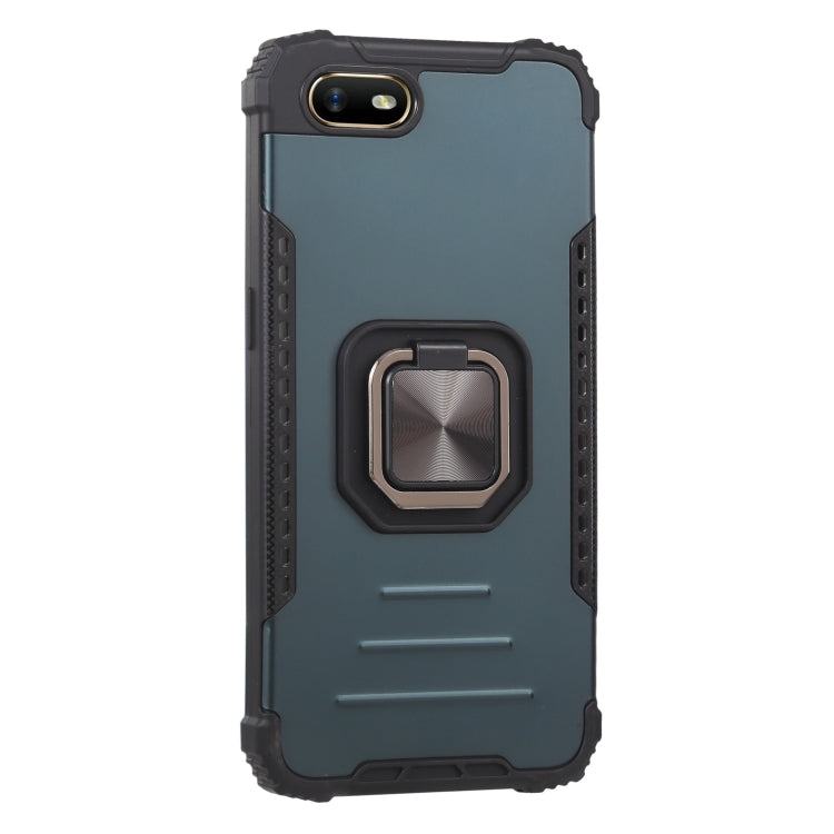 For OPPO A1k Aluminum Alloy + TPU Phone Case with Lanyard