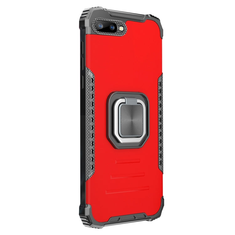 For OPPO A3s / C1 / A5 / A12e Aluminum Alloy + TPU Phone Case with Lanyard