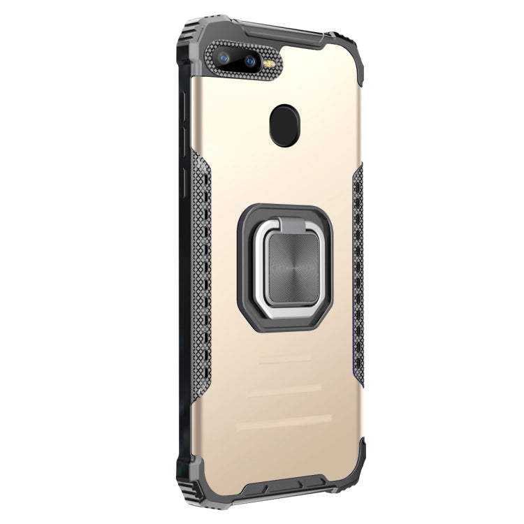 For OPPO A7 / A5S / A12 / A11K / F9 Aluminum Alloy + TPU Phone Case with Lanyard