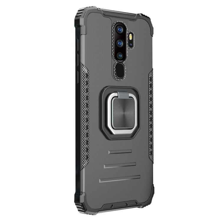 For OPPO A9 2020 / A5 2020 Aluminum Alloy + TPU Phone Case with Lanyard