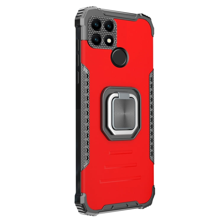 For OPPO A15 / A15S Aluminum Alloy + TPU Phone Case with Lanyard