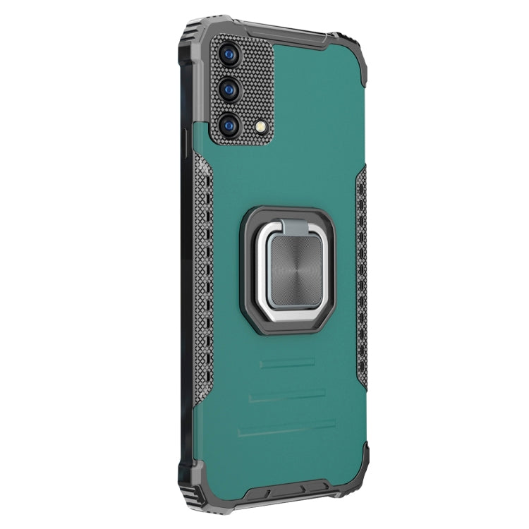 For OPPO A74 4G Aluminum Alloy + TPU Phone Case with Lanyard