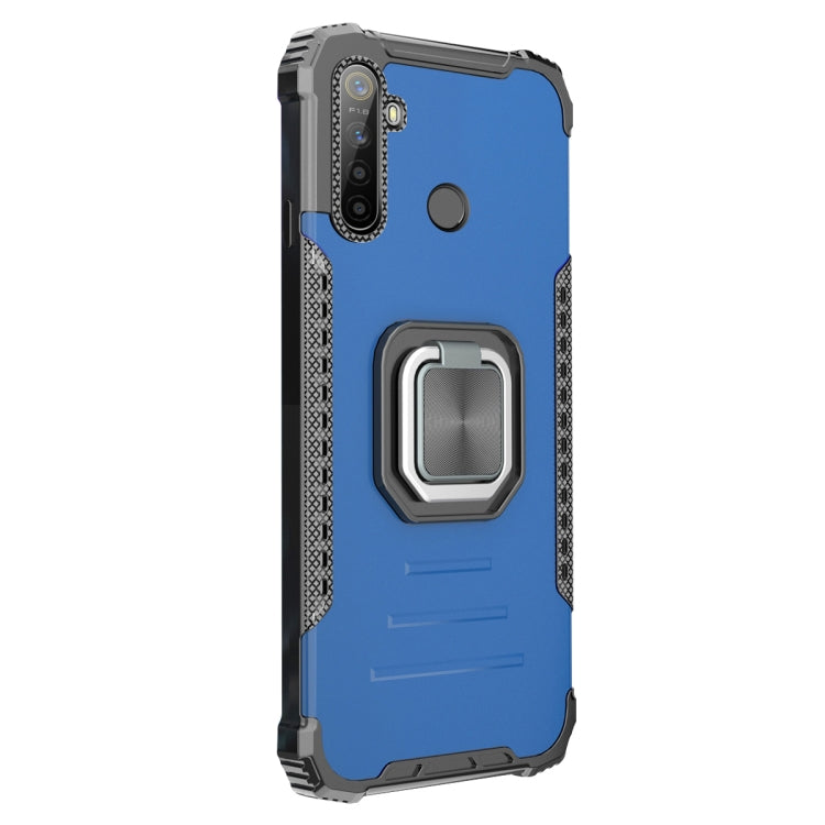 For OPPO Realme 5 Aluminum Alloy + TPU Phone Case with Lanyard