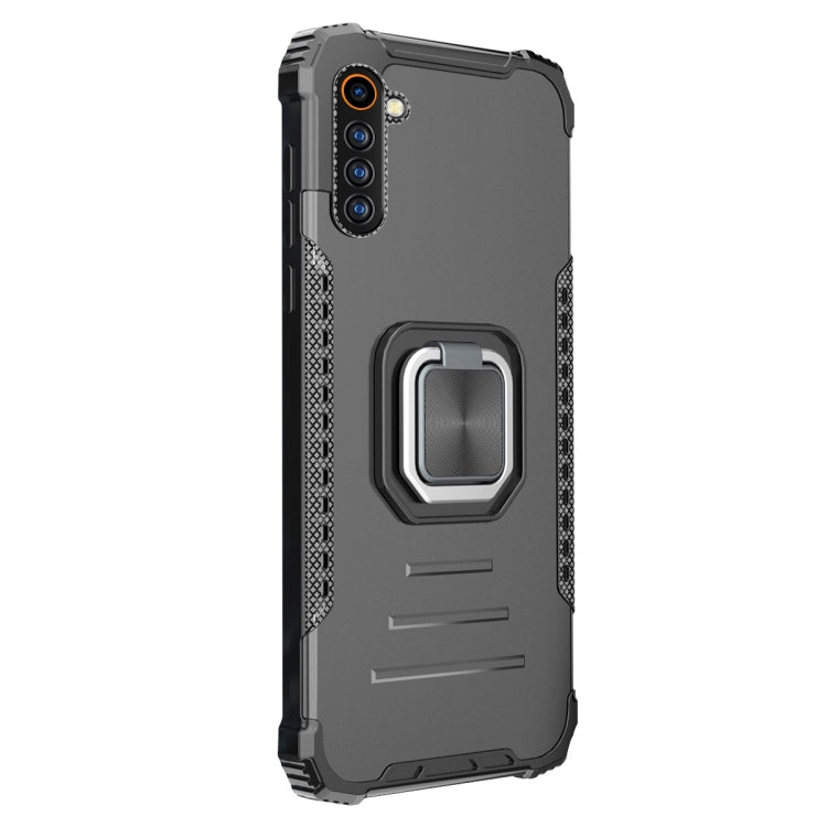 For OPPO Realme 6 Aluminum Alloy + TPU Phone Case with Lanyard