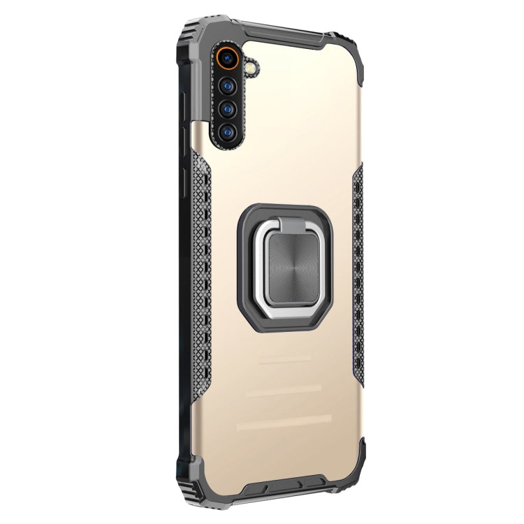 For OPPO Realme 6 Aluminum Alloy + TPU Phone Case with Lanyard