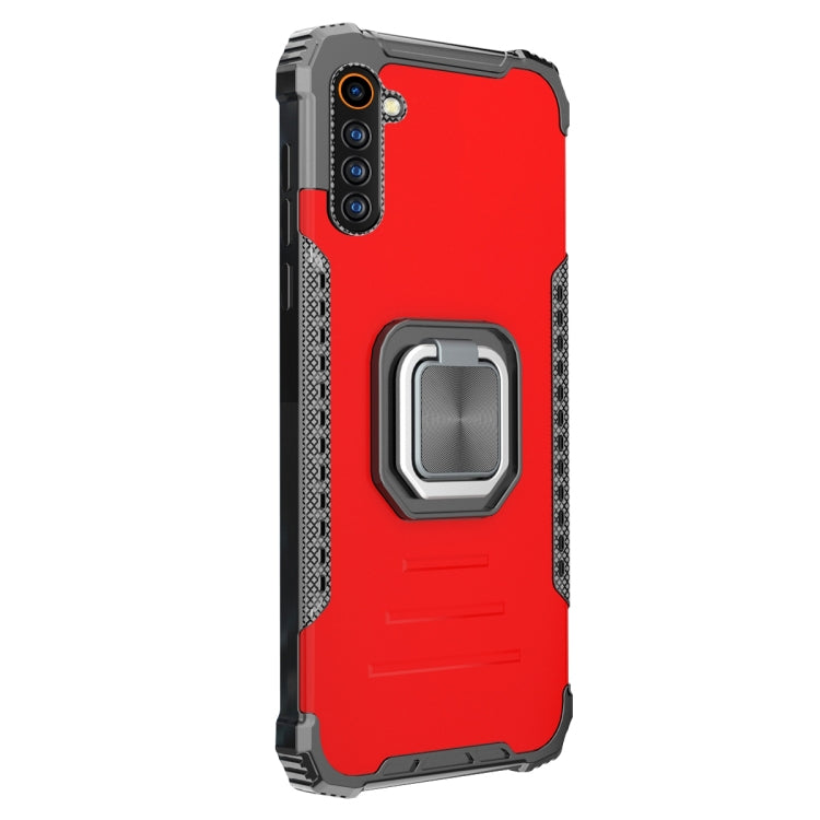 For OPPO Realme 6 Aluminum Alloy + TPU Phone Case with Lanyard