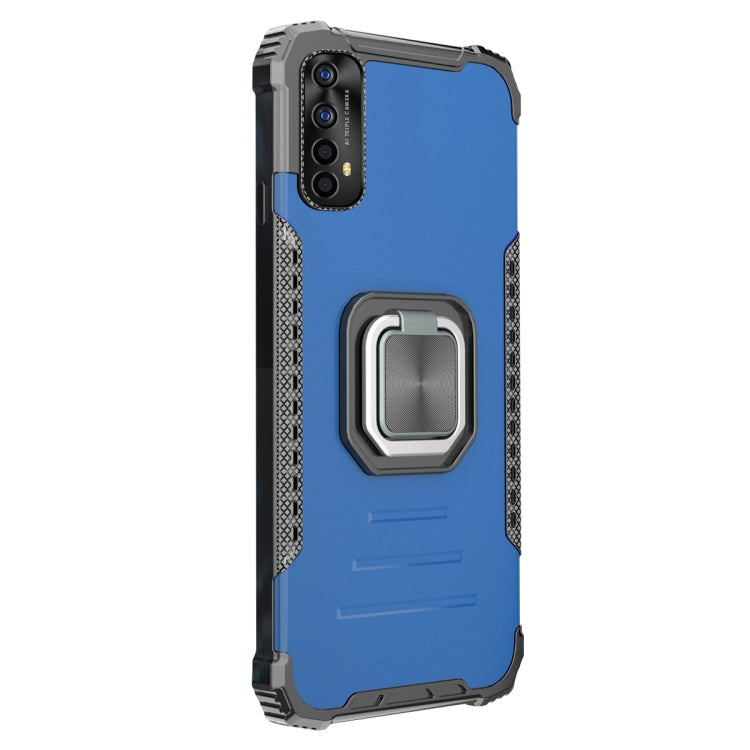 For OPPO Realme 7 Aluminum Alloy + TPU Phone Case with Lanyard